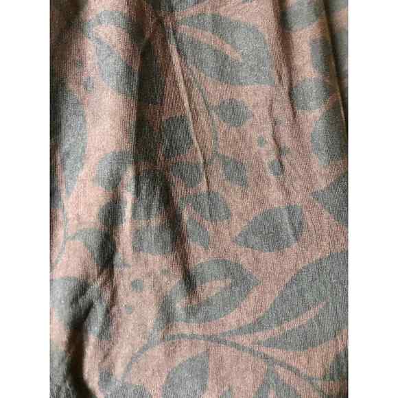 Forla Paris Short Dress Tunic Size M Bead Details Brown Floral - Picture 2 of 6